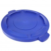 Plastic Gator Lid for 20 Gallon Container Receptacle Round - Blue